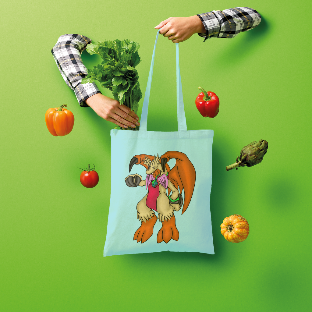 Angechardragon Shopper Tote Bag made of 100% cotton, featuring a spacious design and comfortable shoulder straps, perfect for eco-friendly shopping.