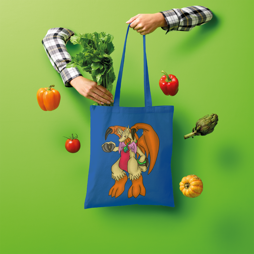 Angechardragon Shopper Tote Bag made of 100% cotton, featuring a spacious design and comfortable shoulder straps, perfect for eco-friendly shopping.