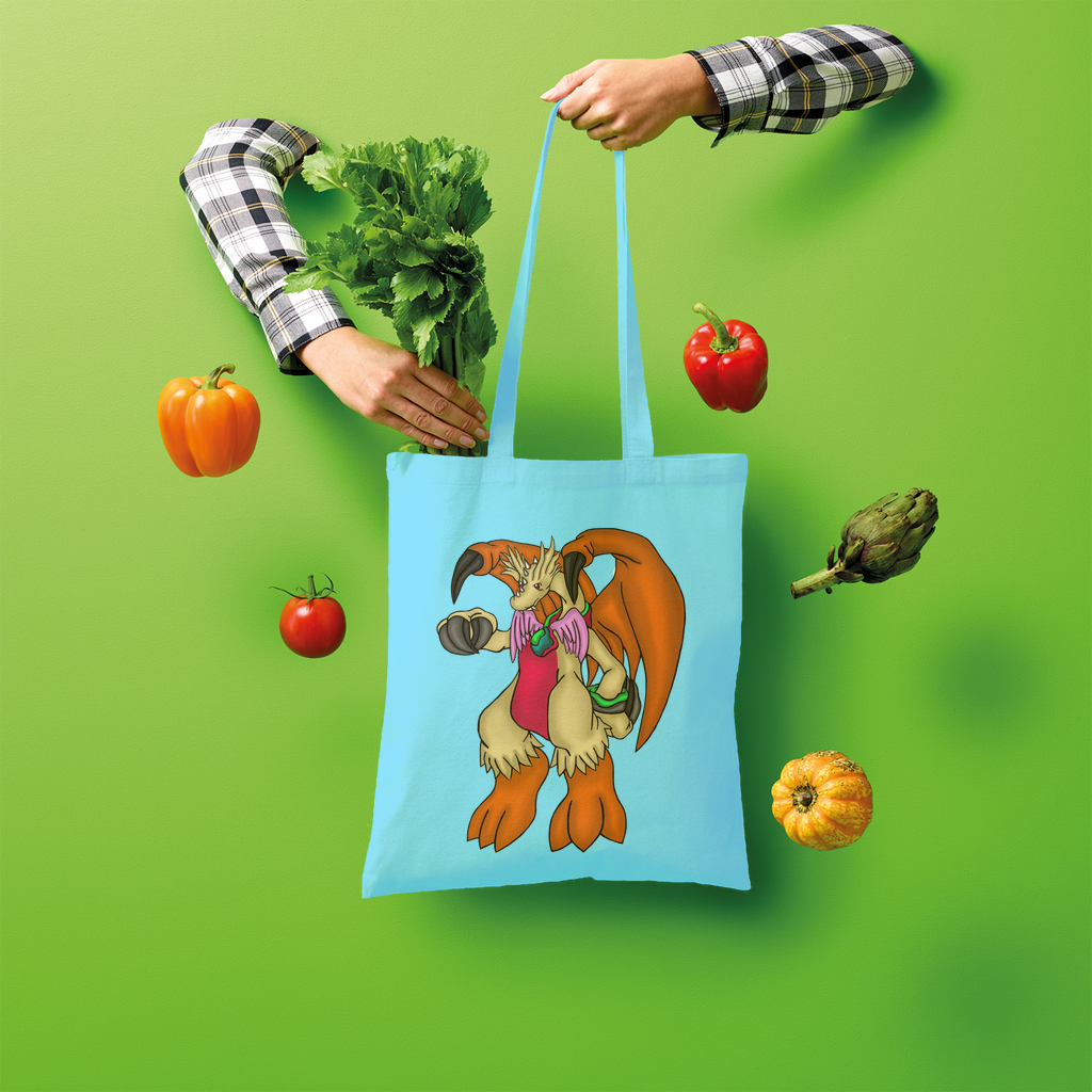Angechardragon Shopper Tote Bag made of 100% cotton, featuring a spacious design and comfortable shoulder straps, perfect for eco-friendly shopping.