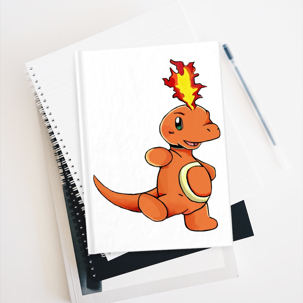 Angetapir Journal - Ruled Line with a durable hardcover and vibrant wraparound print, showcasing its 128 ruled pages.