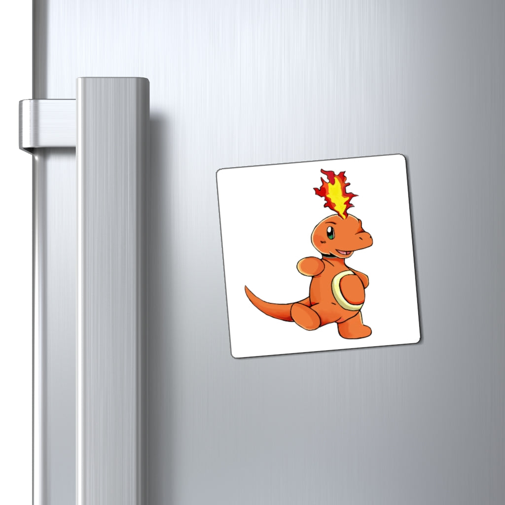 Angetapir Magnets displayed on a metallic surface, showcasing their strong hold and customizable design.