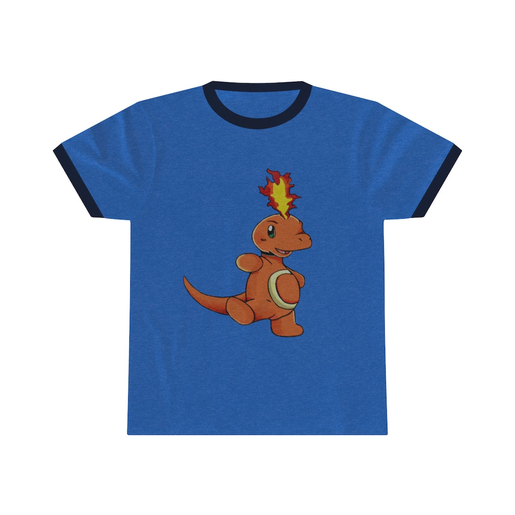 Angetapir Unisex Ringer Tee showcasing its lightweight fabric and stylish design in various colors.