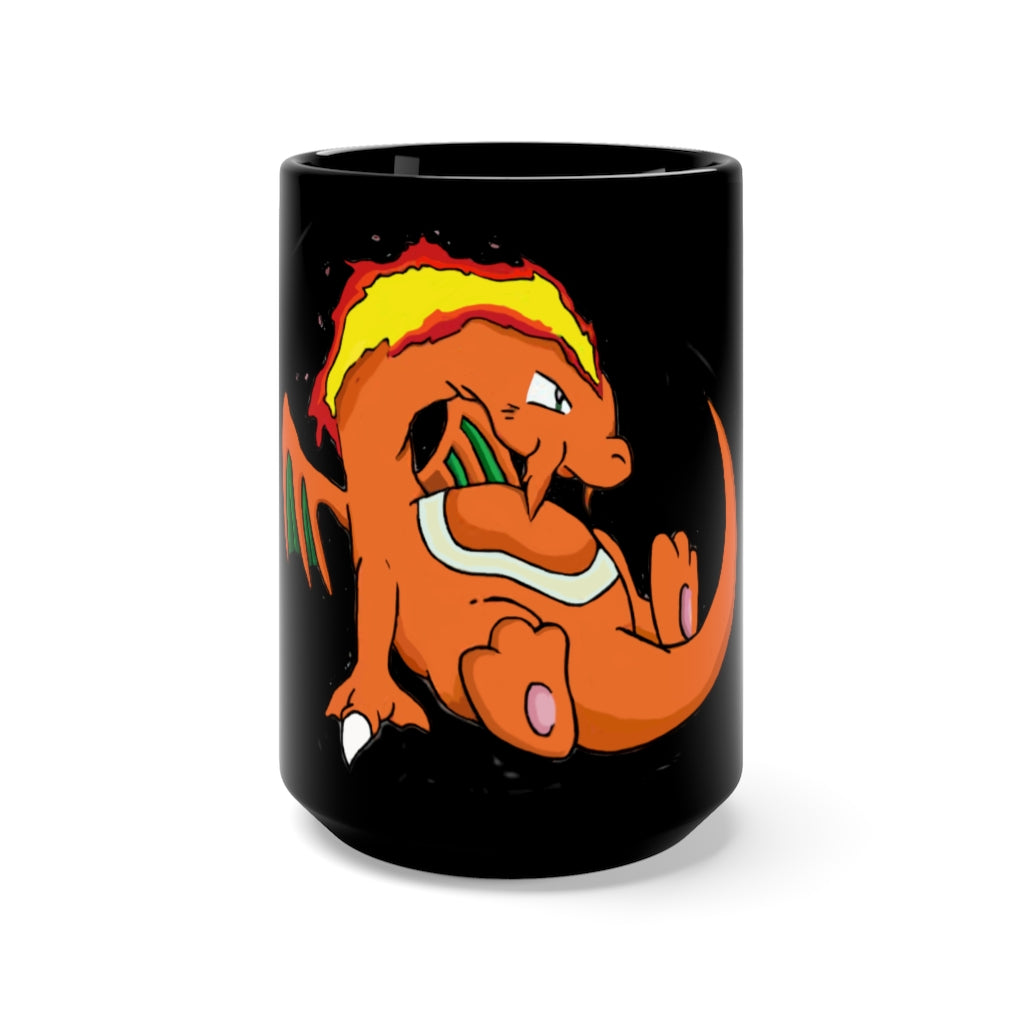 Angetir Black Mug 15oz featuring a sleek black ceramic design with a C-handle, perfect for coffee and tea lovers.