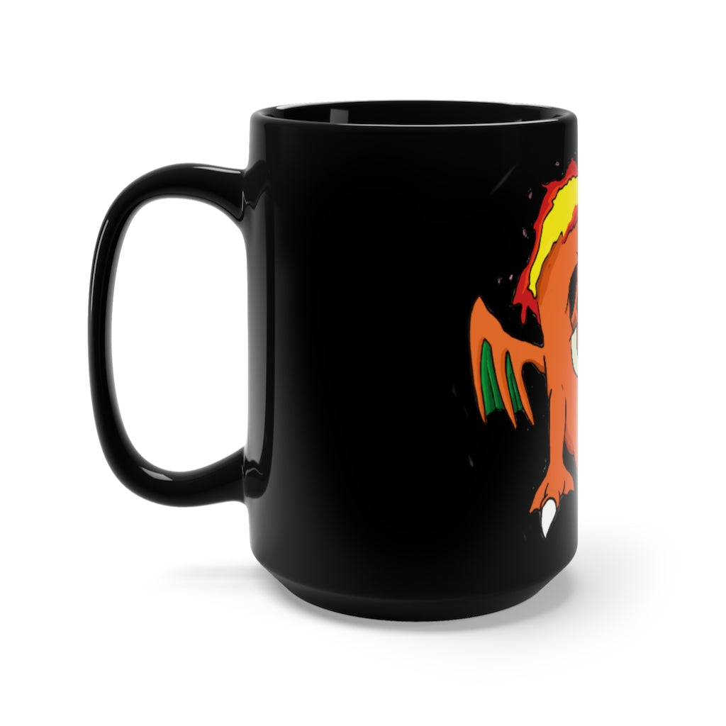 Angetir Black Mug 15oz featuring a sleek black ceramic design with a C-handle, perfect for coffee and tea lovers.