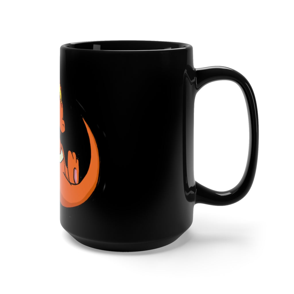 Angetir Black Mug 15oz featuring a sleek black ceramic design with a C-handle, perfect for coffee and tea lovers.