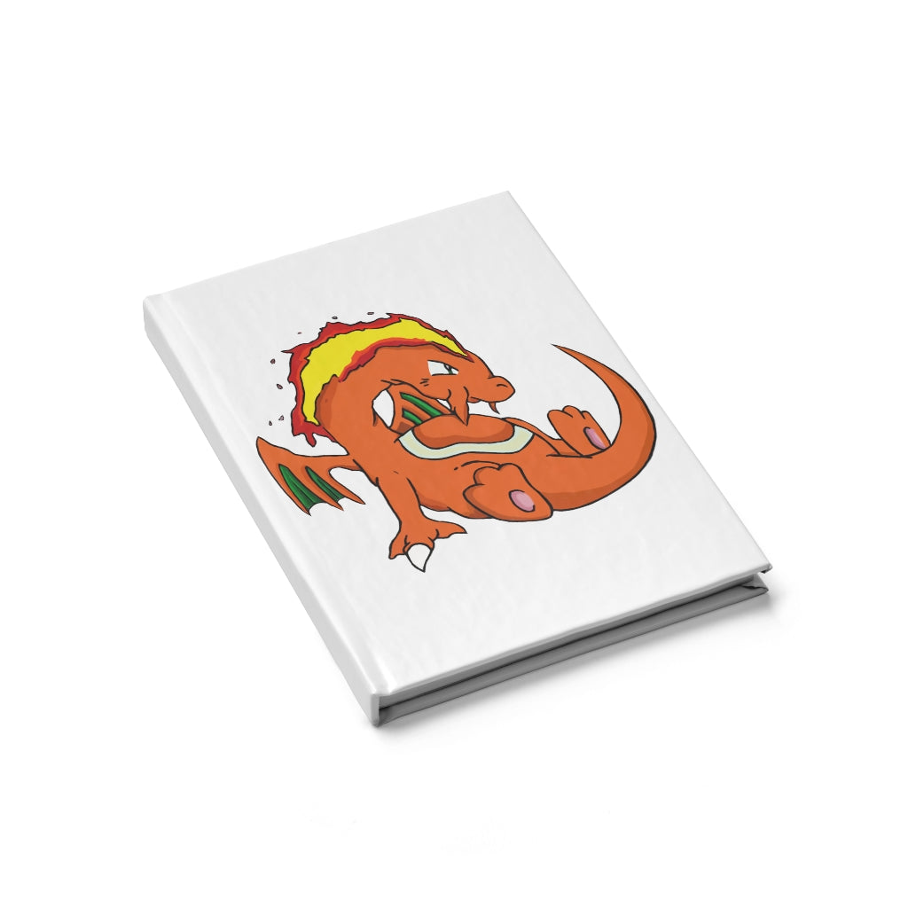 Angetir Journal - Blank with hardcover and colorful wraparound print, showcasing its blank pages for creativity.