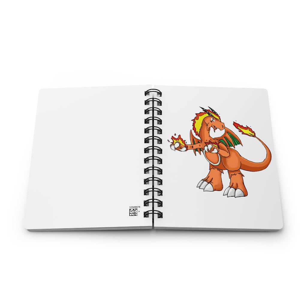 Angetiron Spiral Bound Journal featuring a glossy laminated cover and lined pages, perfect for writing and sketching.