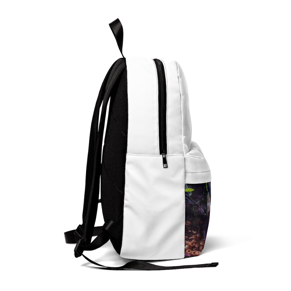 Aquarium Unisex Classic Backpack in vibrant colors, showcasing adjustable straps and durable nylon material, perfect for school and travel.