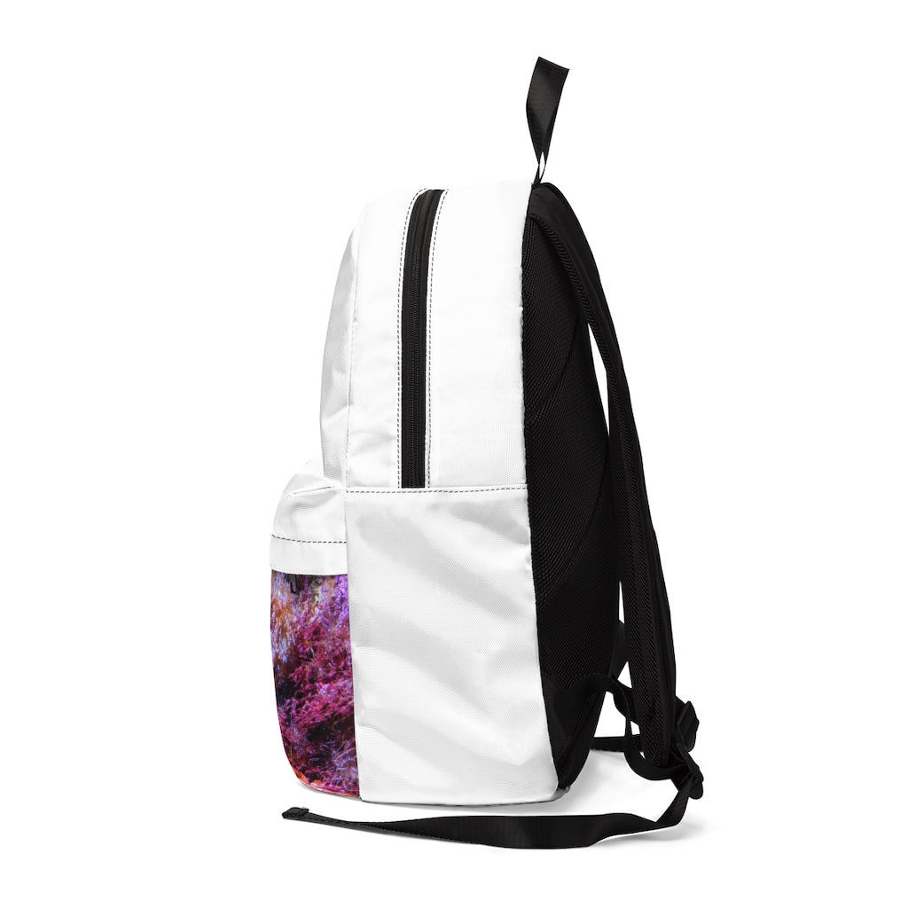 Aquarium Unisex Classic Backpack in vibrant colors, showcasing adjustable straps and durable nylon material, perfect for school and travel.