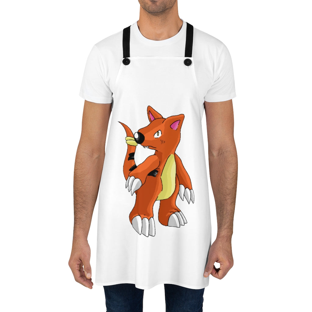 Stylish Arcadash Apron made of lightweight polyester with black detachable twill straps and customizable design.