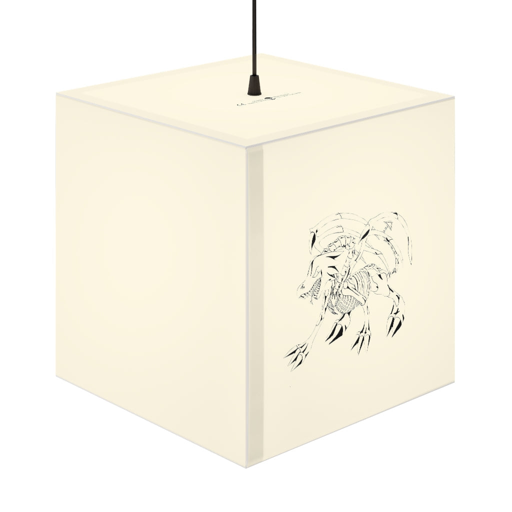 Argon Personalized Lamp showcasing a unique cube design, perfect for home decor and personalized lighting.