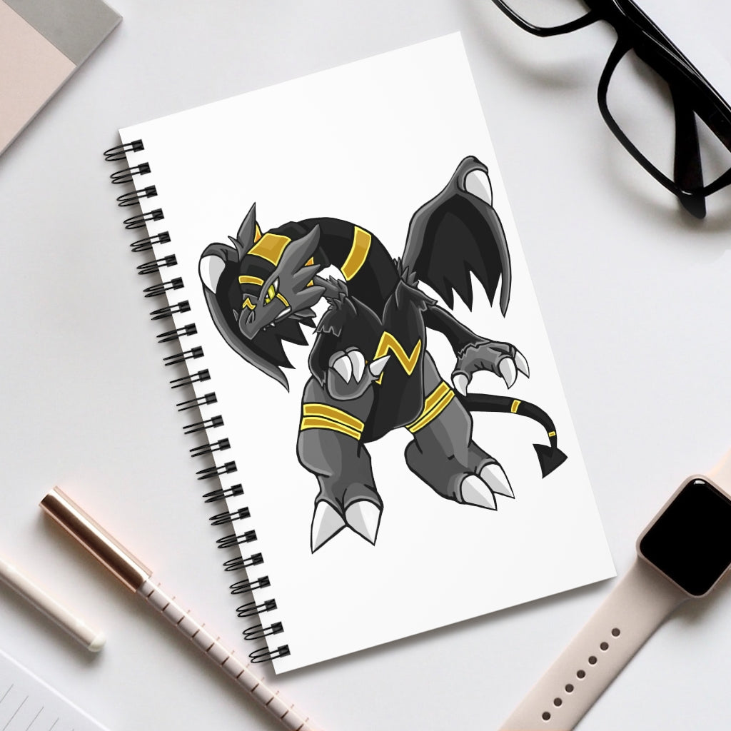 Argon Spiral Journal featuring a colorful front cover and spiral binding, available in four styles: blank, dot grid, lined, and task manager.