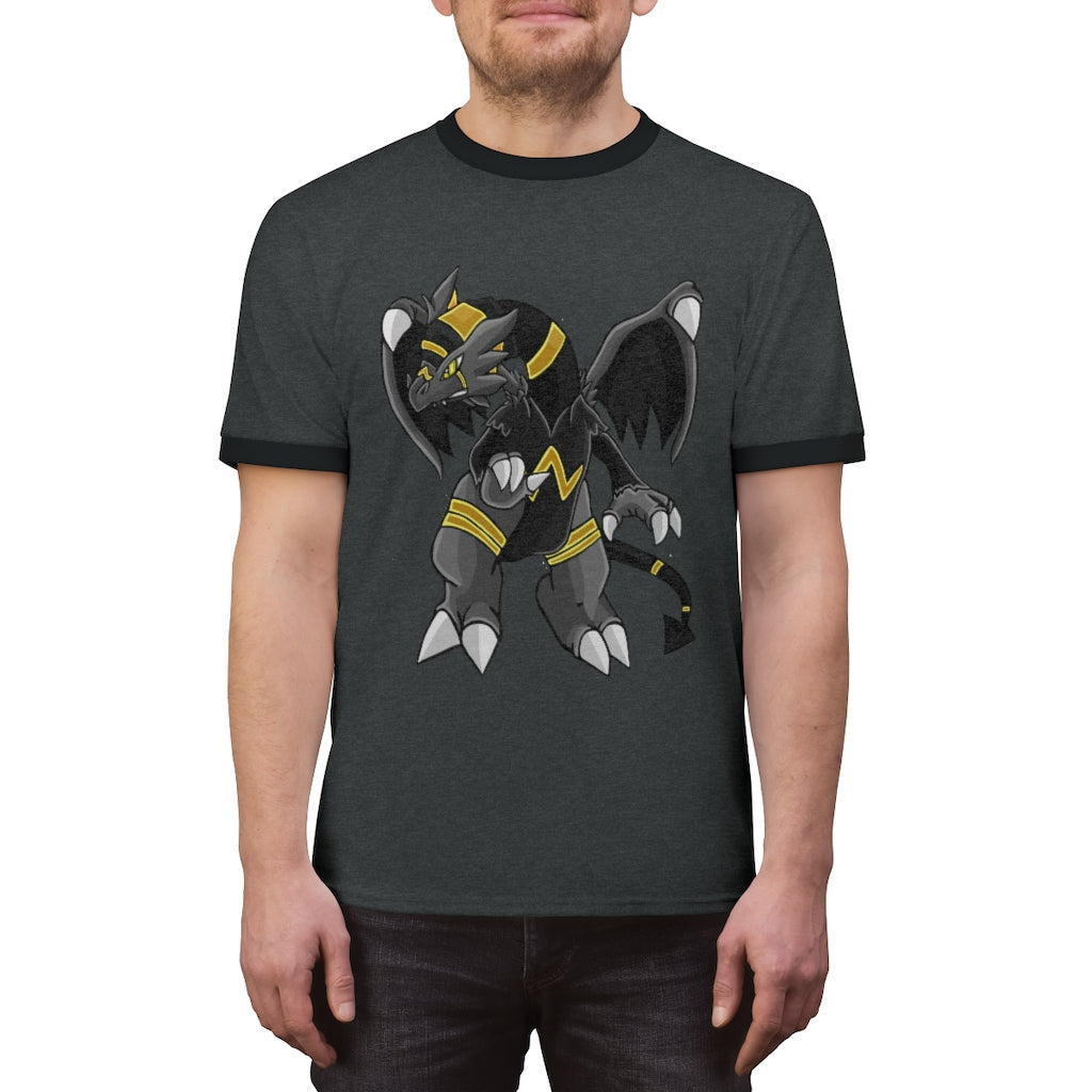 Argon Unisex Ringer Tee showcasing its classic-cool design with contrasting colors, perfect for summer wear.