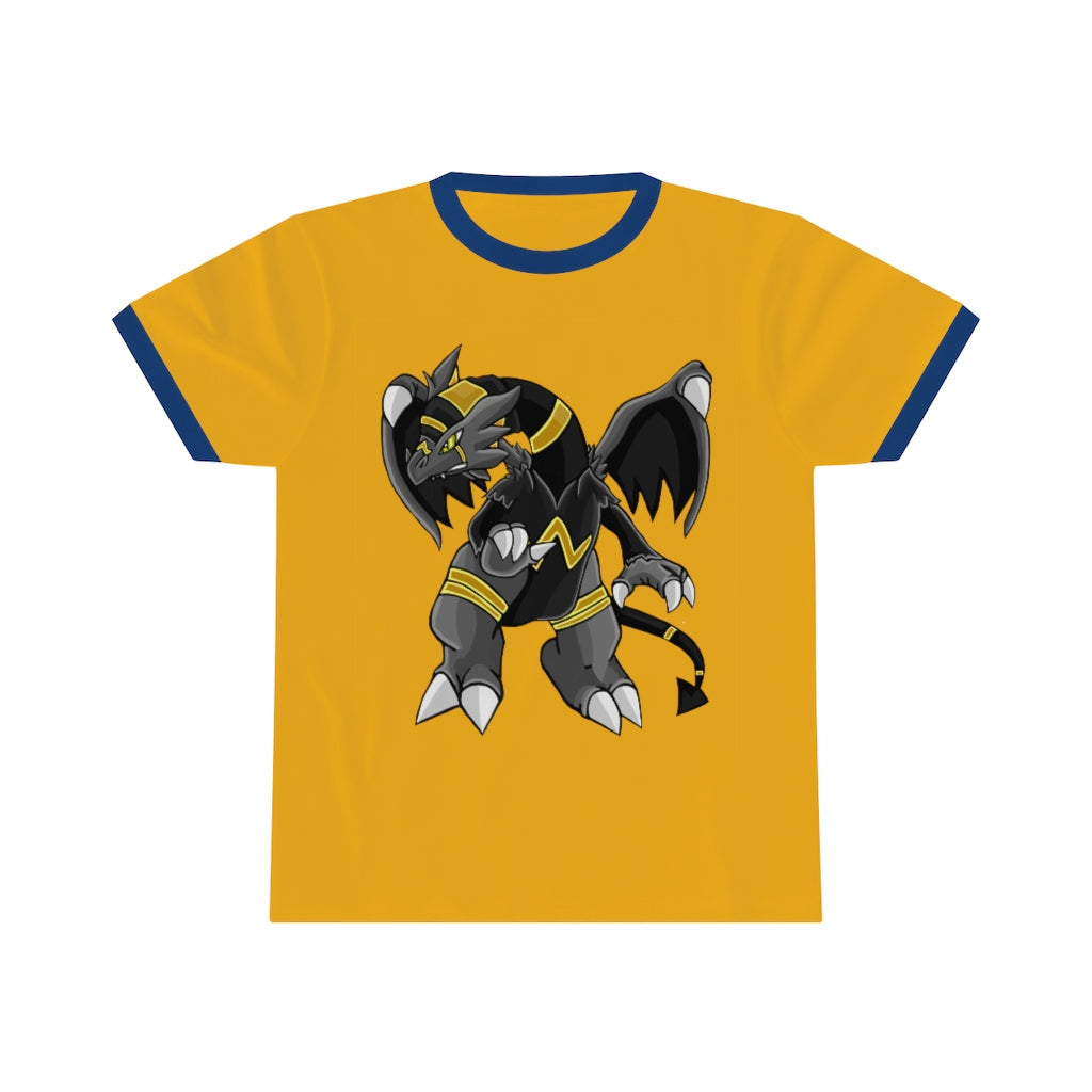 Argon Unisex Ringer Tee showcasing its classic-cool design with contrasting colors, perfect for summer wear.