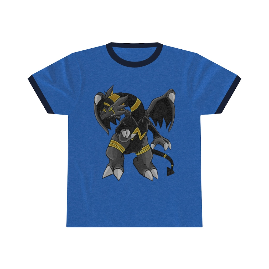 Argon Unisex Ringer Tee showcasing its classic-cool design with contrasting colors, perfect for summer wear.