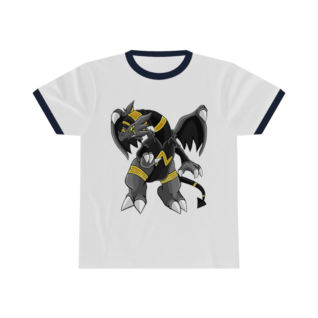 Argon Unisex Ringer Tee showcasing its classic-cool design with contrasting colors, perfect for summer wear.