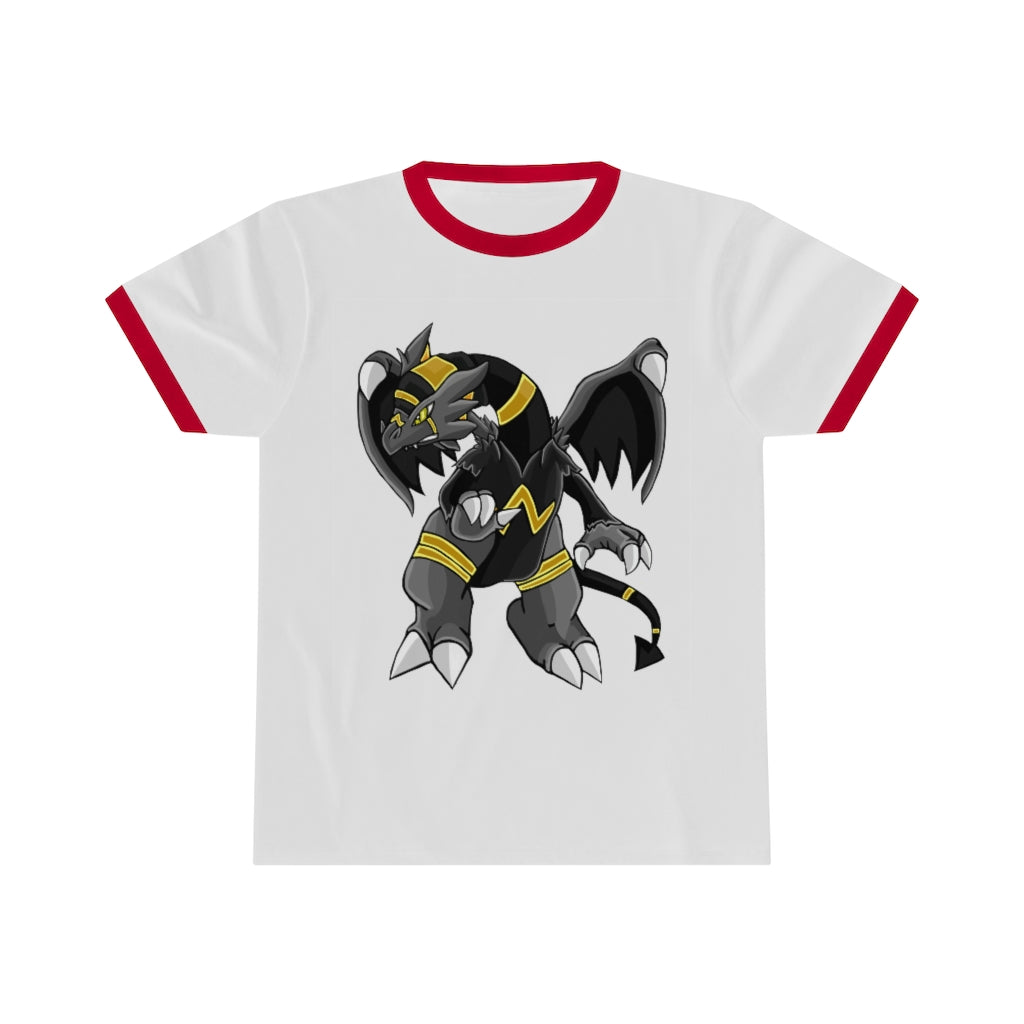 Argon Unisex Ringer Tee showcasing its classic-cool design with contrasting colors, perfect for summer wear.