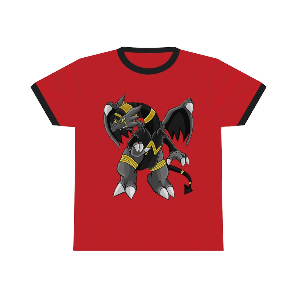 Argon Unisex Ringer Tee showcasing its classic-cool design with contrasting colors, perfect for summer wear.