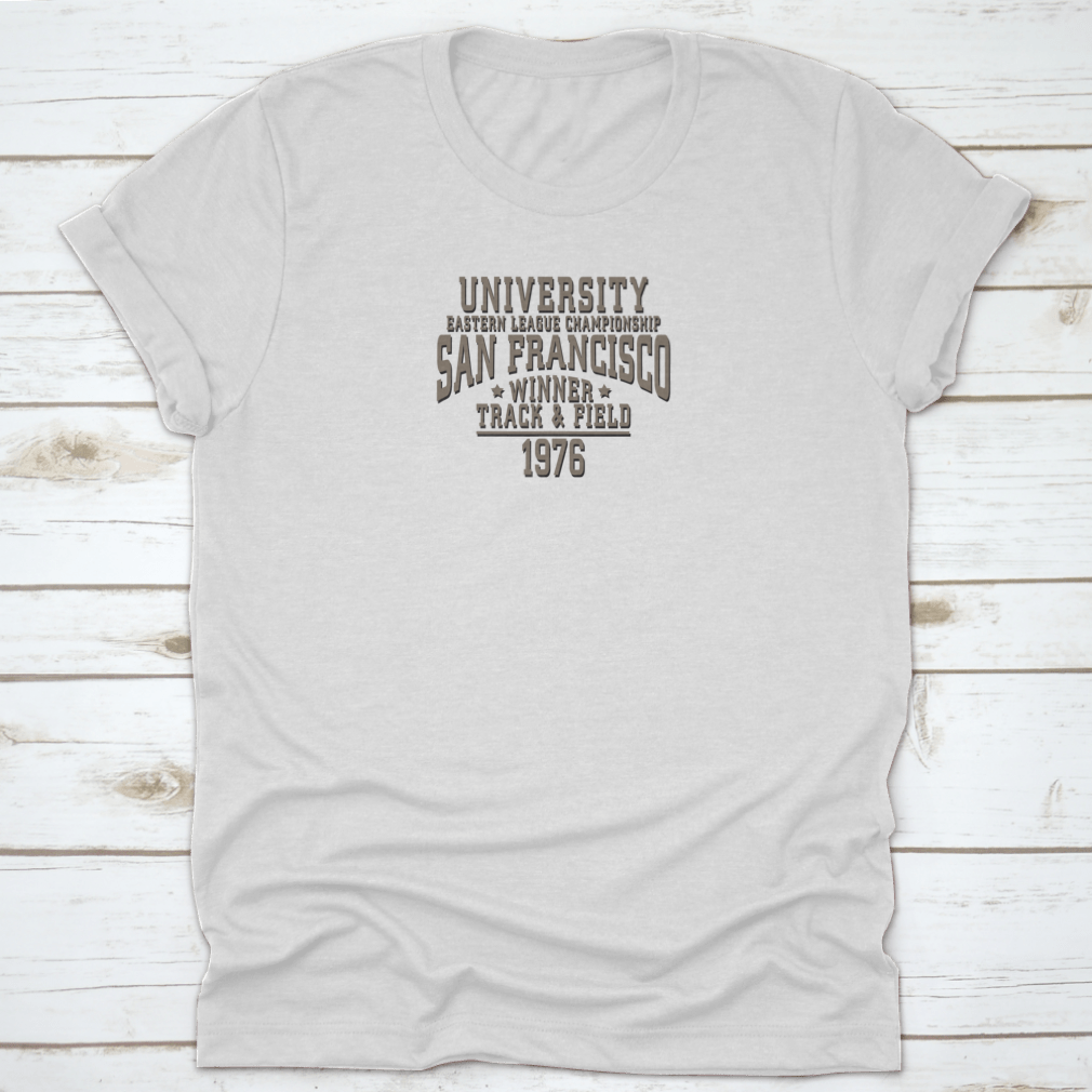 Athletic Sport San Francisco Typography T-Shirt featuring a stylish graphic design on a comfortable cotton fabric.
