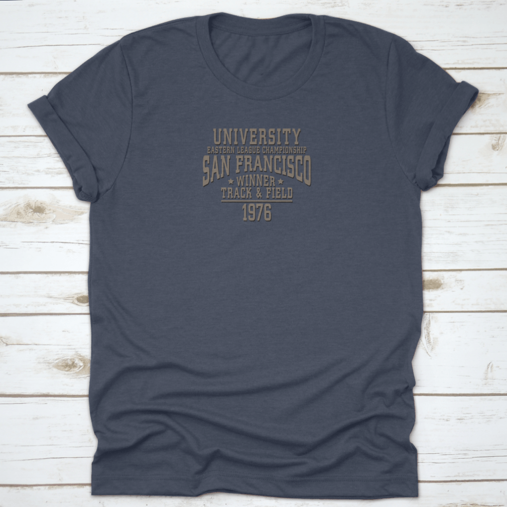 Athletic Sport San Francisco Typography T-Shirt featuring a stylish graphic design on a comfortable cotton fabric.