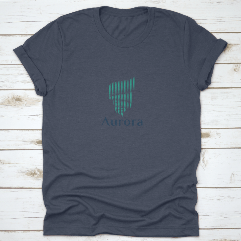 Aurora Travel Destination Graphic Art Shirt featuring a vibrant travel-themed design on a comfortable cotton fabric.