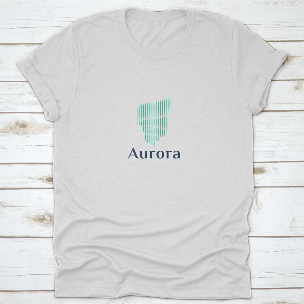 Aurora Travel Destination Graphic Art Shirt featuring a vibrant travel-themed design on a comfortable cotton fabric.