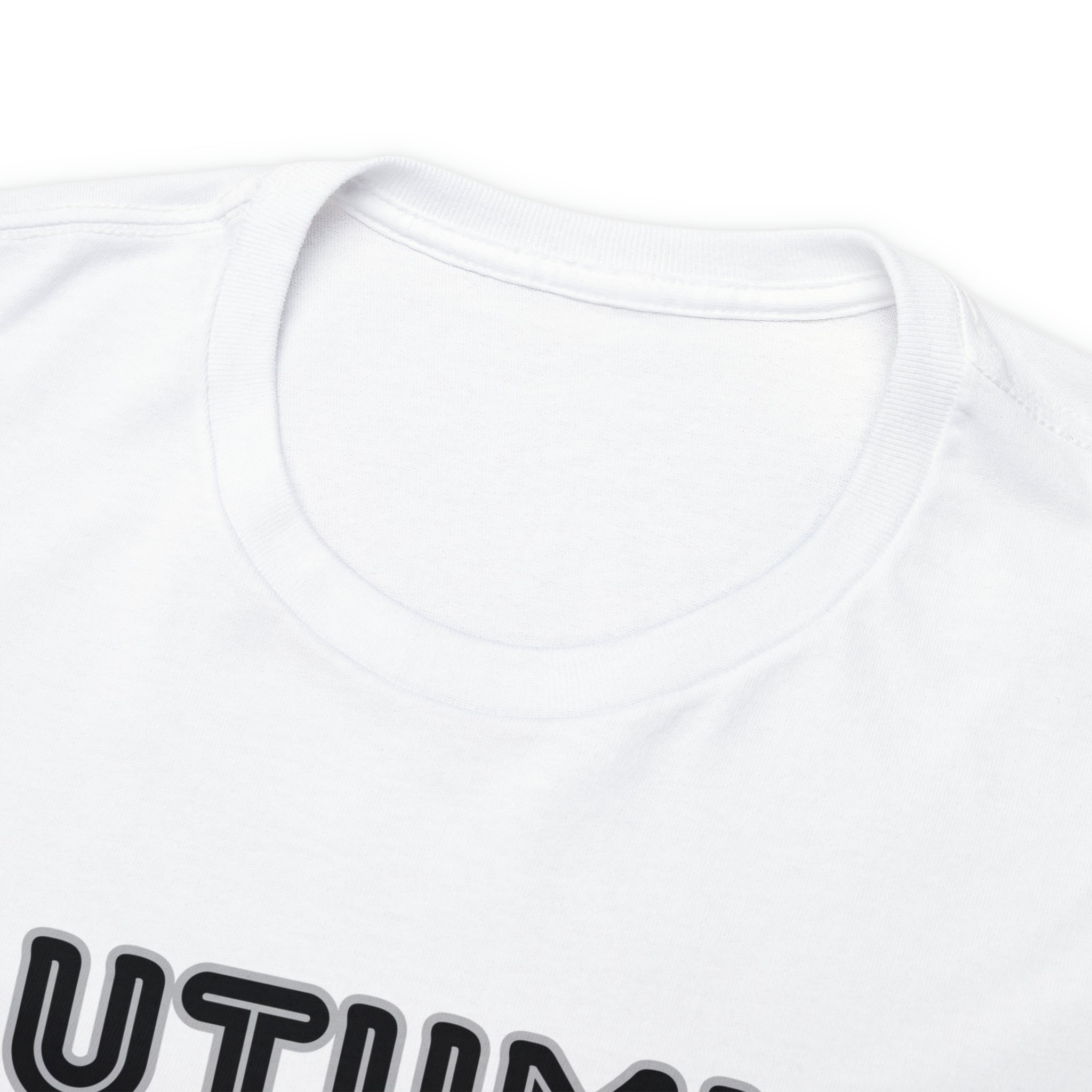 A stylish Fall Vibes T-shirt featuring a serene deer drinking from a brook surrounded by colorful autumn leaves.