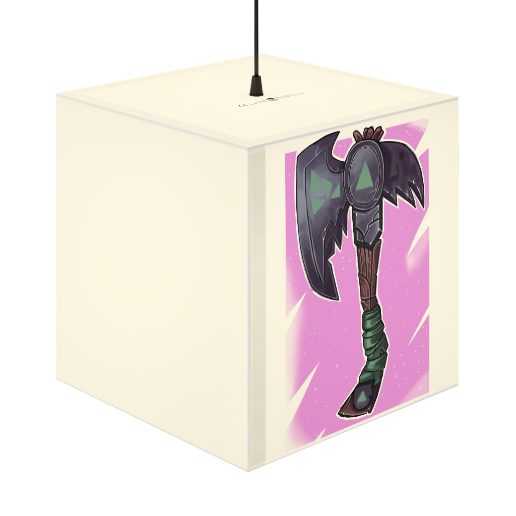 Axe Light Cube Lamp showcasing its unique cube design, available in two sizes, perfect for indoor lighting.