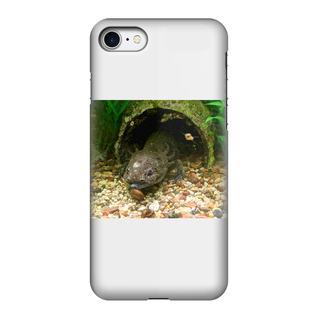 Axolotl Fully Printed Tough Phone Case showcasing vibrant design and dual-layer protection.