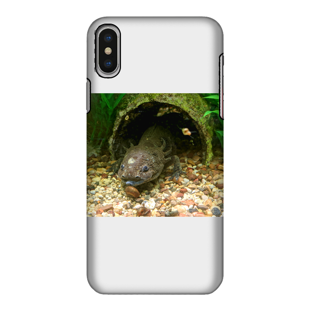 Axolotl Fully Printed Tough Phone Case showcasing vibrant design and dual-layer protection.