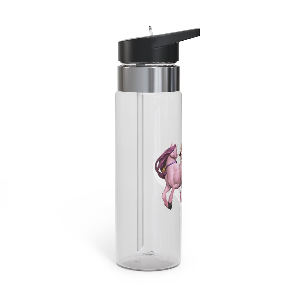 Baby Cupid and Horse Kensington Tritan™ Sport Bottle, 20oz, featuring a durable design with a carabiner hook and spill-resistant lid.