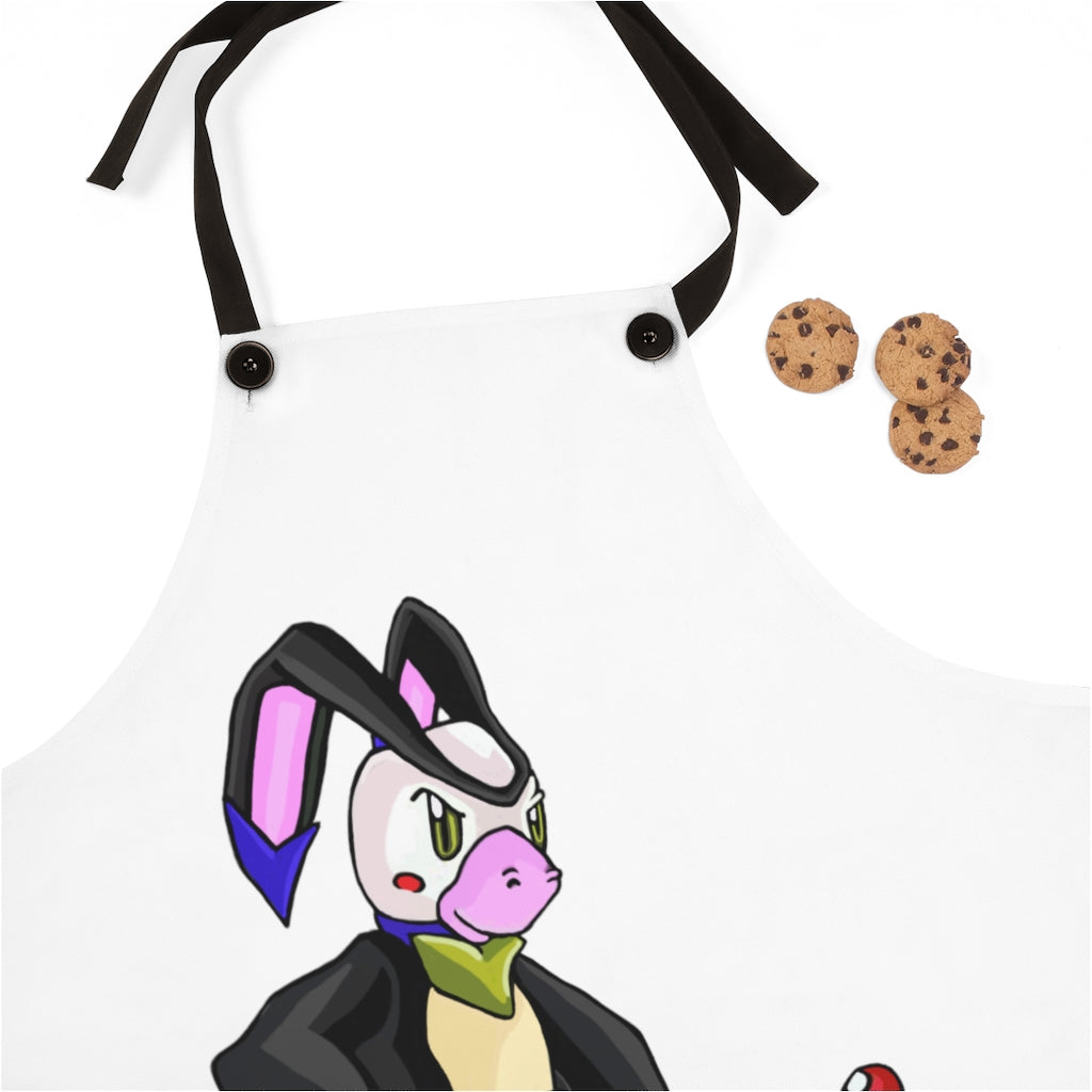 Bamryu Apron featuring a stylish design with black detachable twill straps, made from durable polyester, perfect for cooking.