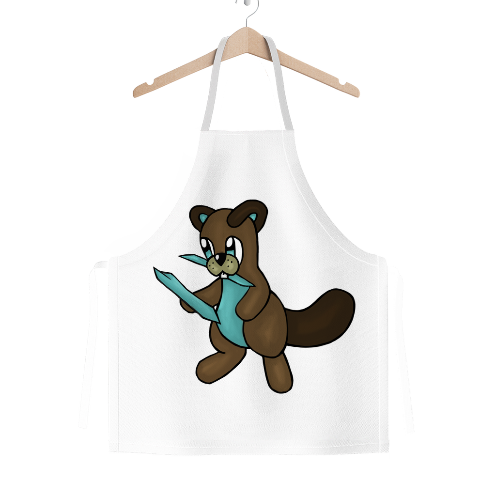 Beatrice Classic Sublimation Adult Apron in vibrant colors, showcasing its polyester fabric and generous size.