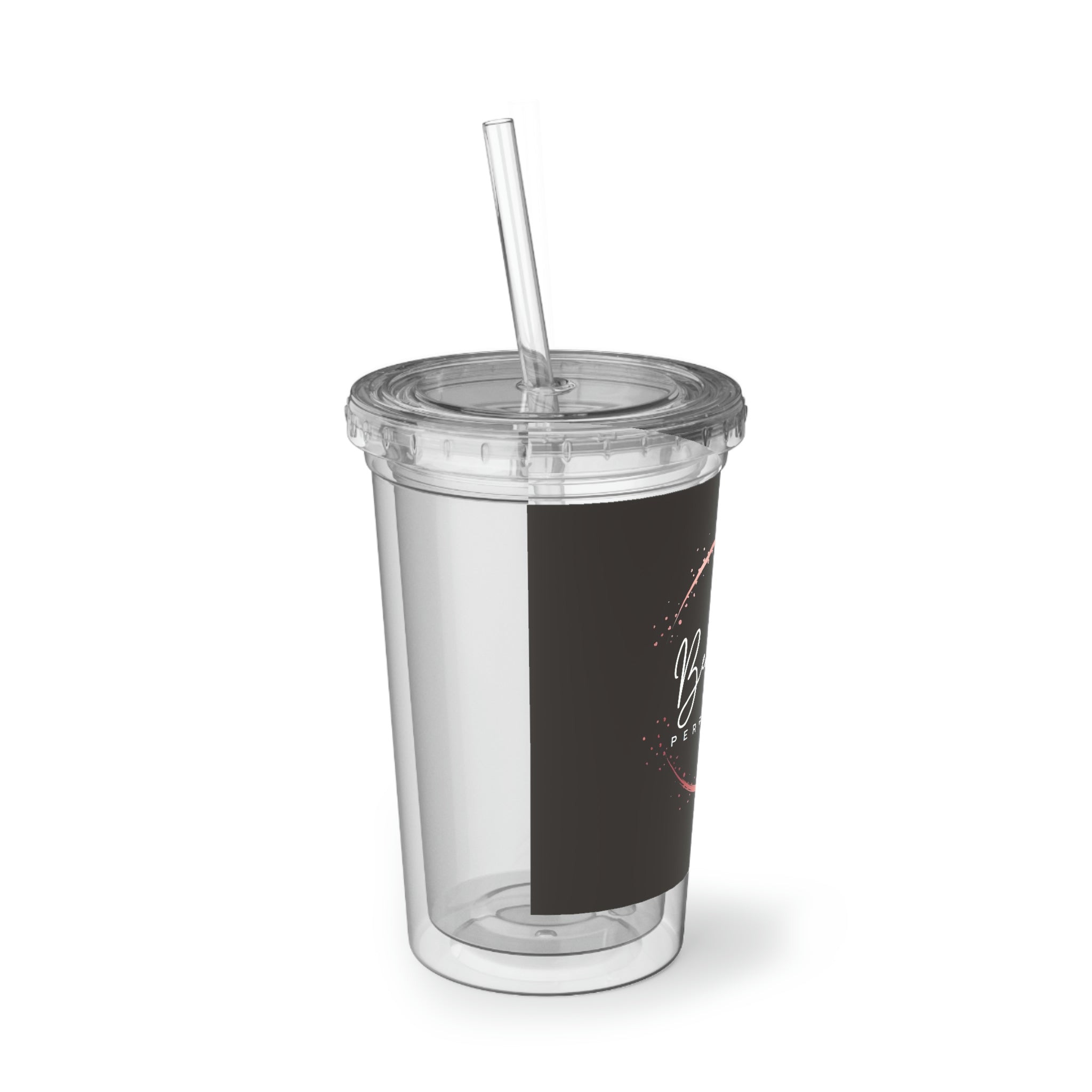 Beauty is Perfection Suave Acrylic Cup with vibrant artwork, double-wall insulation, and a secure lid and straw.