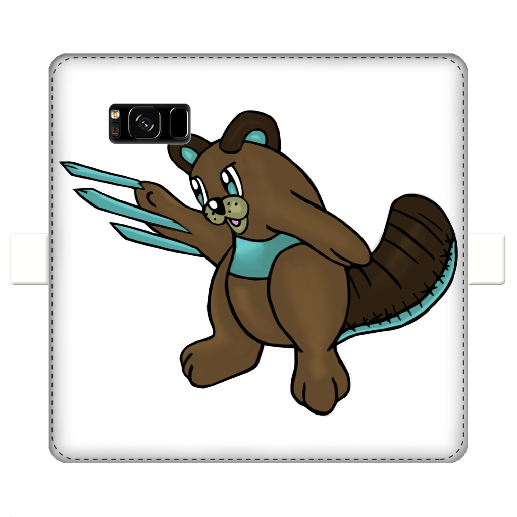 Beaveice Fully Printed Wallet Case featuring vibrant designs, faux leather material, and magnetic closure for iPhone and Samsung S-series.