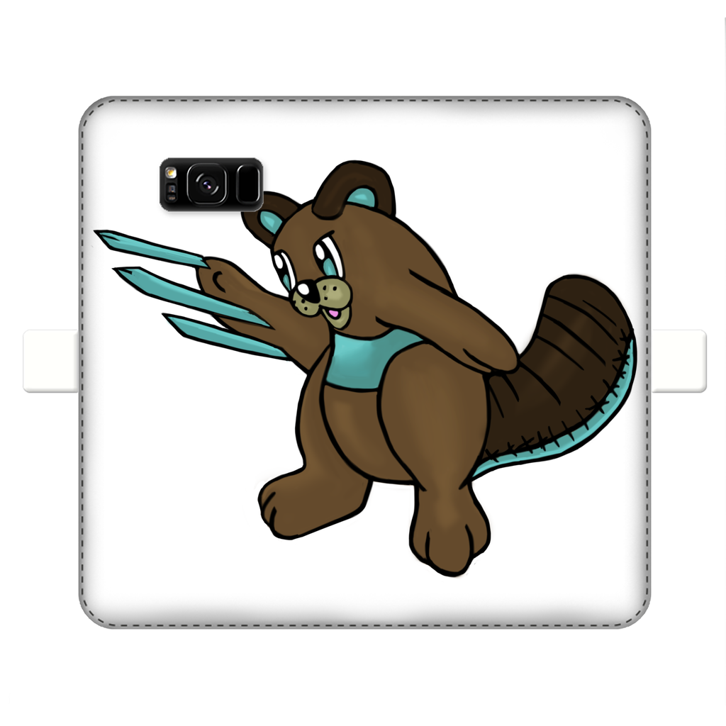 Beaveice Fully Printed Wallet Case featuring vibrant designs, faux leather material, and magnetic closure for iPhone and Samsung S-series.