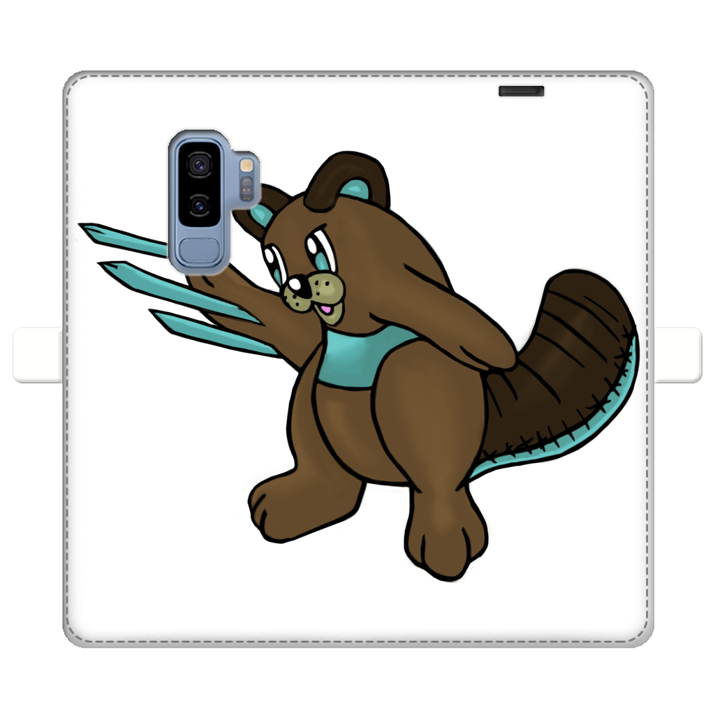 Beaveice Fully Printed Wallet Case featuring vibrant designs, faux leather material, and magnetic closure for iPhone and Samsung S-series.