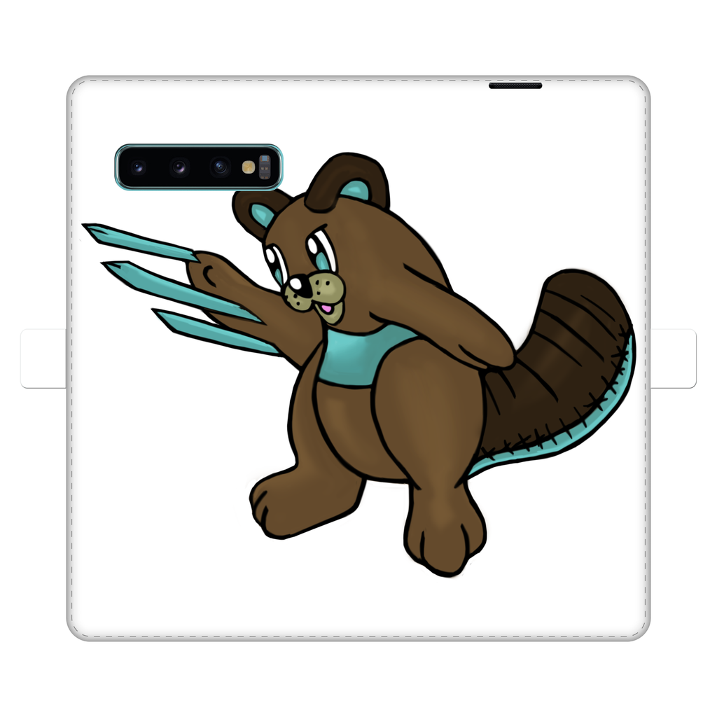 Beaveice Fully Printed Wallet Case featuring vibrant designs, faux leather material, and magnetic closure for iPhone and Samsung S-series.