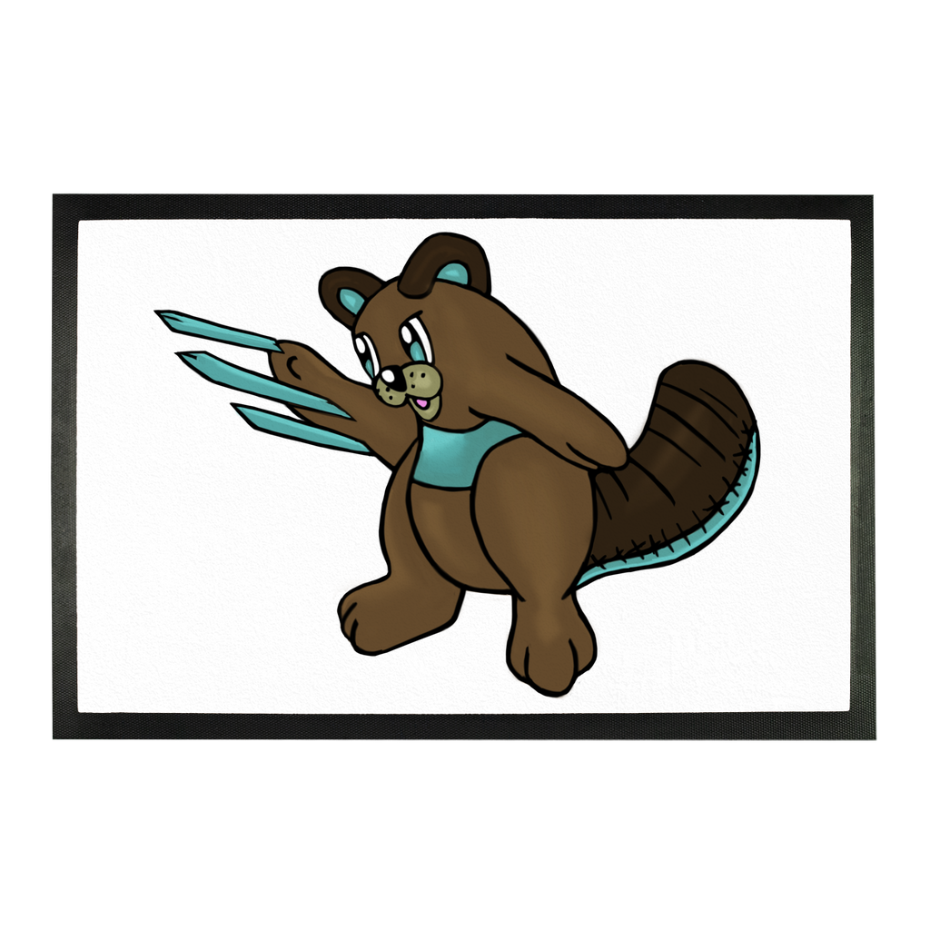 Beaveice Sublimation Doormat showcasing a customizable design on a durable rubber base, perfect for entryways.