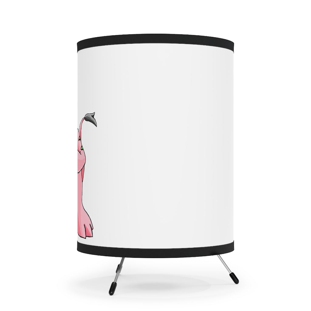 Bebow Tripod Lamp featuring a galvanized steel base and a custom high-resolution printed shade, ideal for stylish home decor.