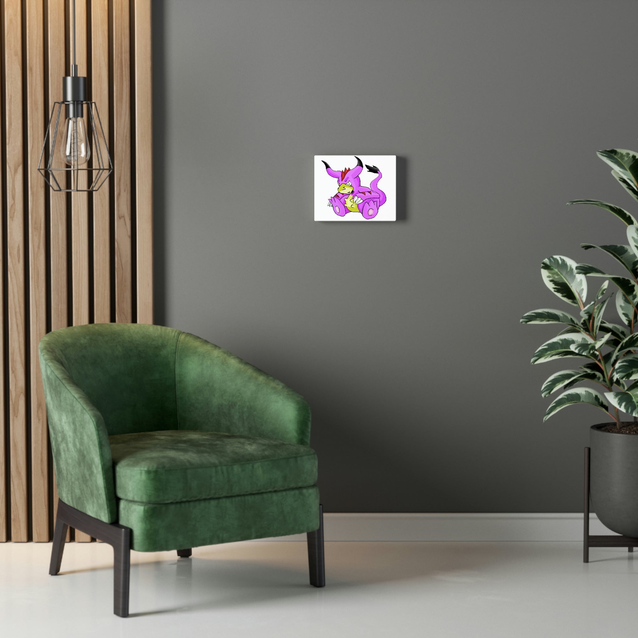 Beboxu Stretched Canvas featuring vibrant artwork stretched over a sturdy wooden frame, ideal for indoor decoration.
