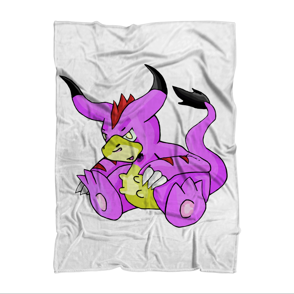 Beboxu Sublimation Throw Blanket made of 100% polyester polar fleece, featuring a white back and vibrant sublimation print.