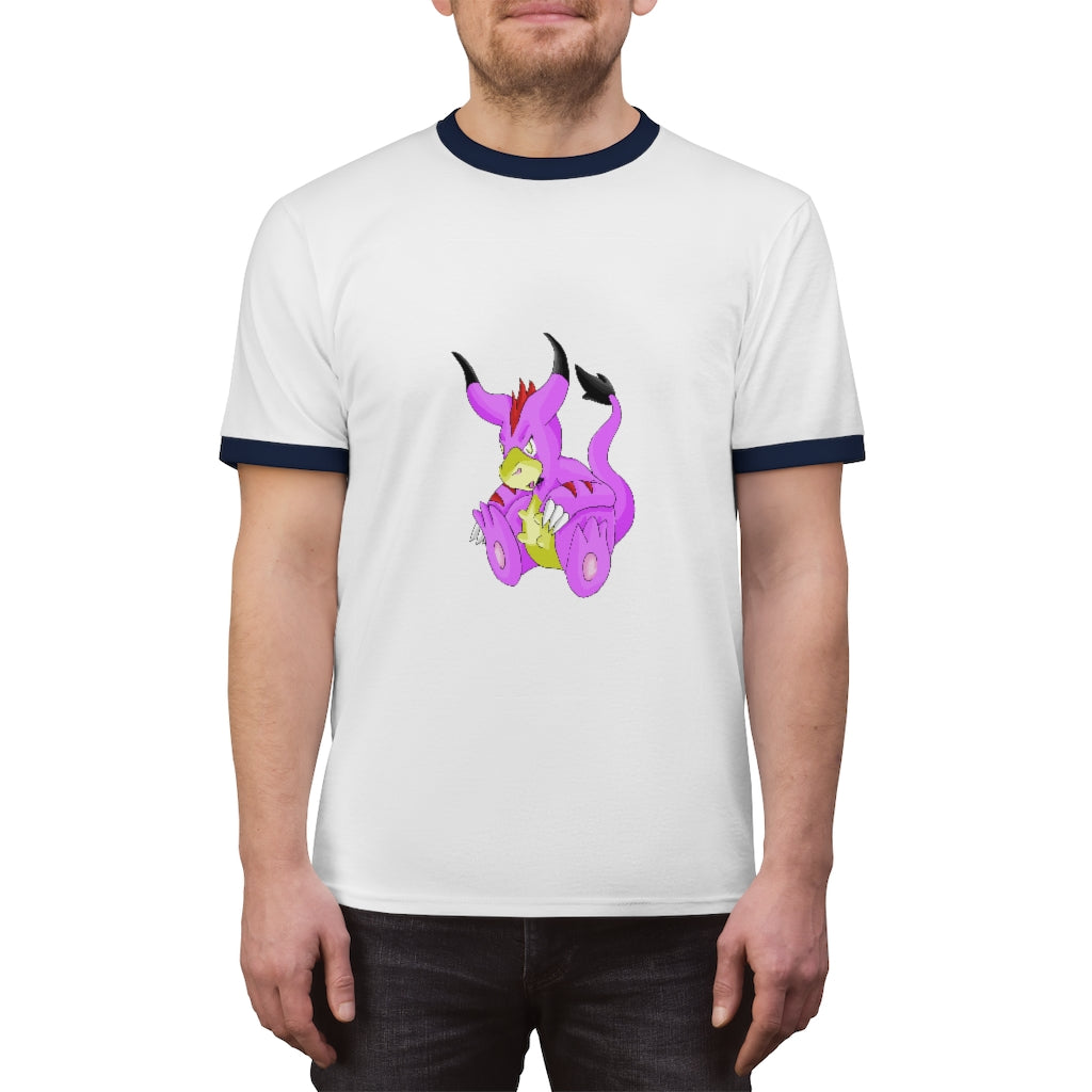 Beboxu Unisex Ringer Tee displayed in various colors, showcasing its lightweight fabric and stylish design.