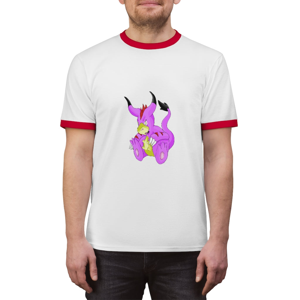 Beboxu Unisex Ringer Tee displayed in various colors, showcasing its lightweight fabric and stylish design.