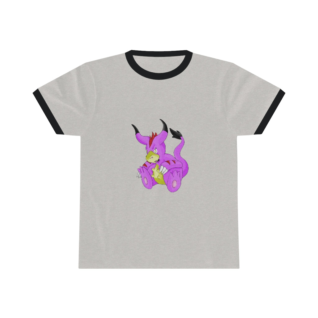 Beboxu Unisex Ringer Tee displayed in various colors, showcasing its lightweight fabric and stylish design.