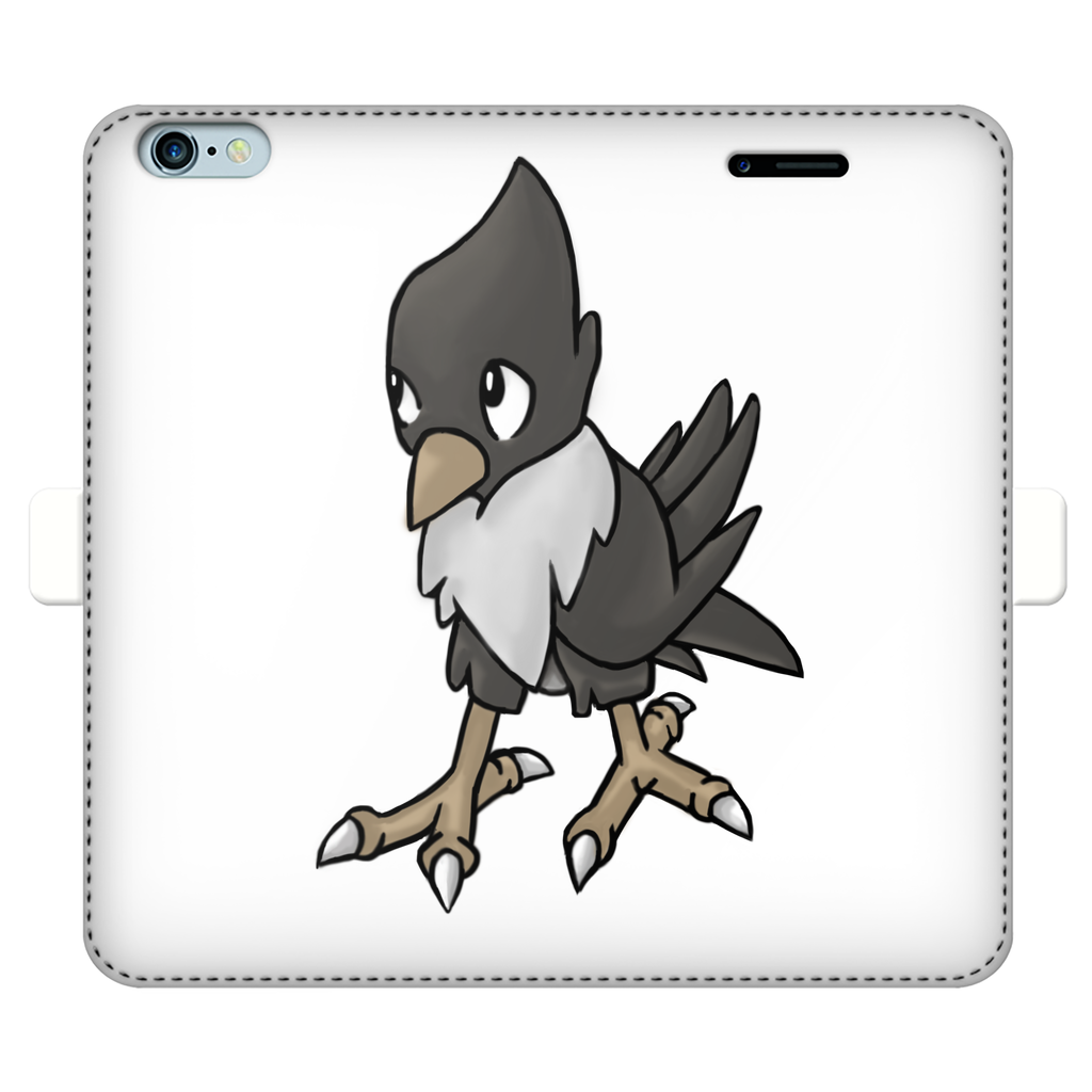 BiChip Fully Printed Wallet Case for iPhone and Samsung, showcasing vibrant UV-printed designs on a white faux leather exterior.