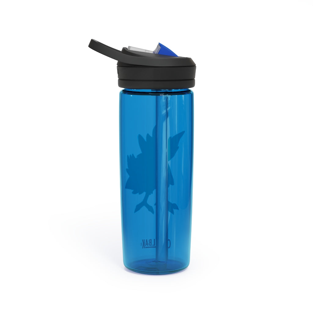 BiChipla CamelBak Eddy® Water Bottle in 20oz and 25oz sizes, showcasing its durable Tritan™ material and spill-proof design.