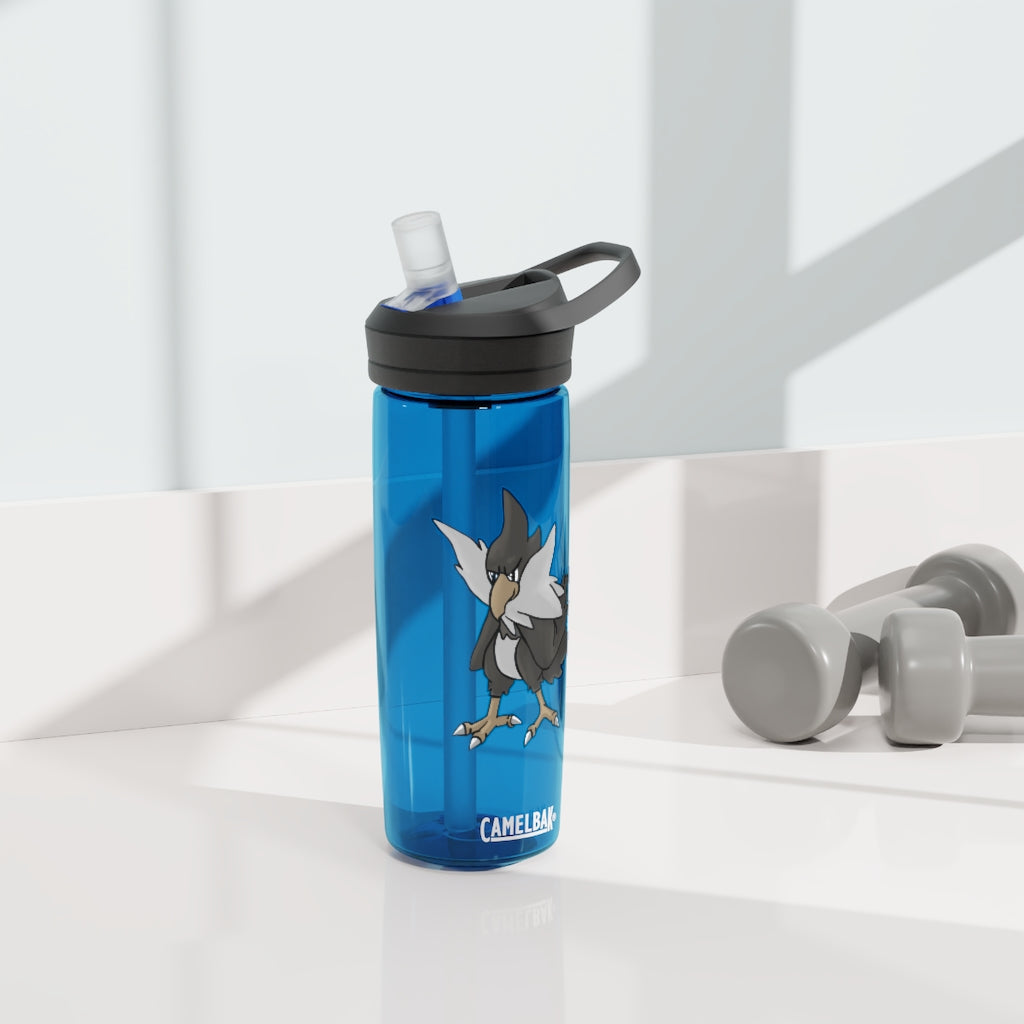 BiChipla CamelBak Eddy® Water Bottle in 20oz and 25oz sizes, showcasing its durable Tritan™ material and spill-proof design.