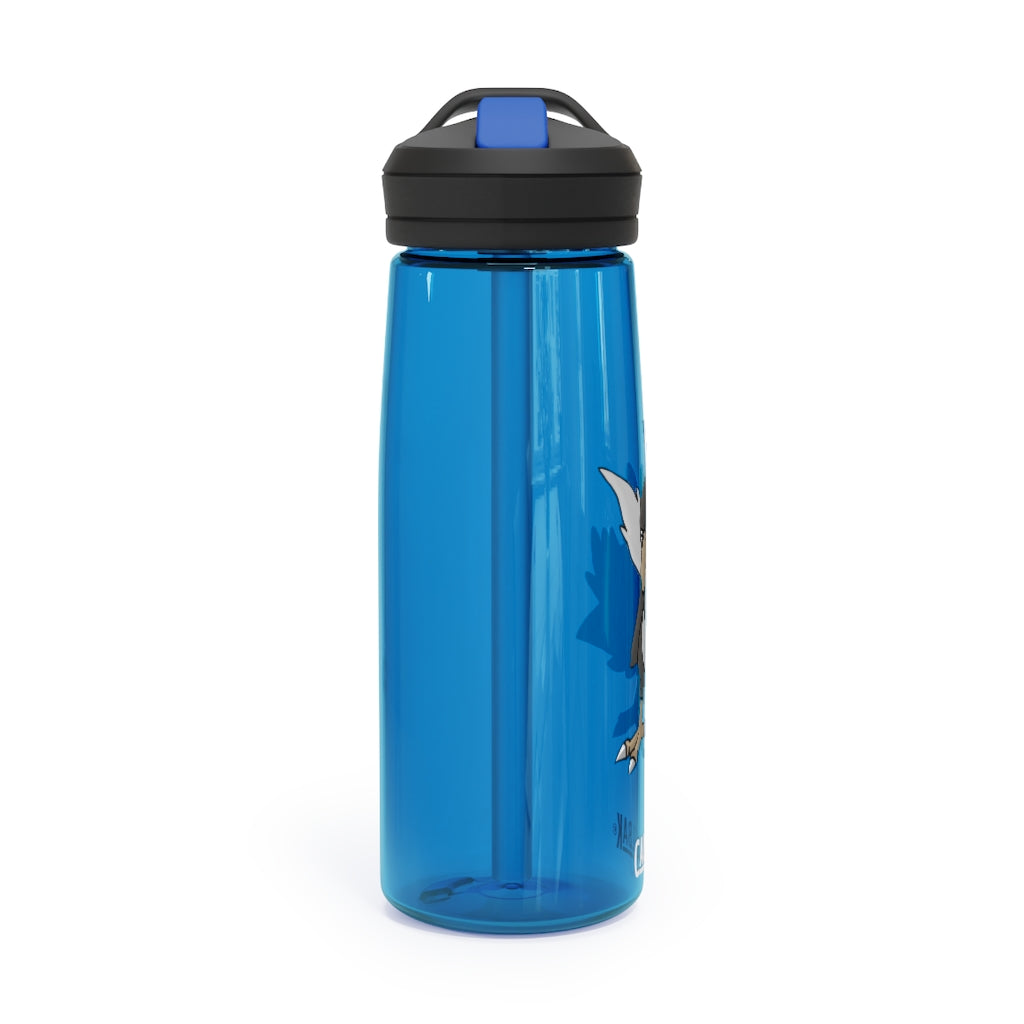 BiChipla CamelBak Eddy® Water Bottle in 20oz and 25oz sizes, showcasing its durable Tritan™ material and spill-proof design.
