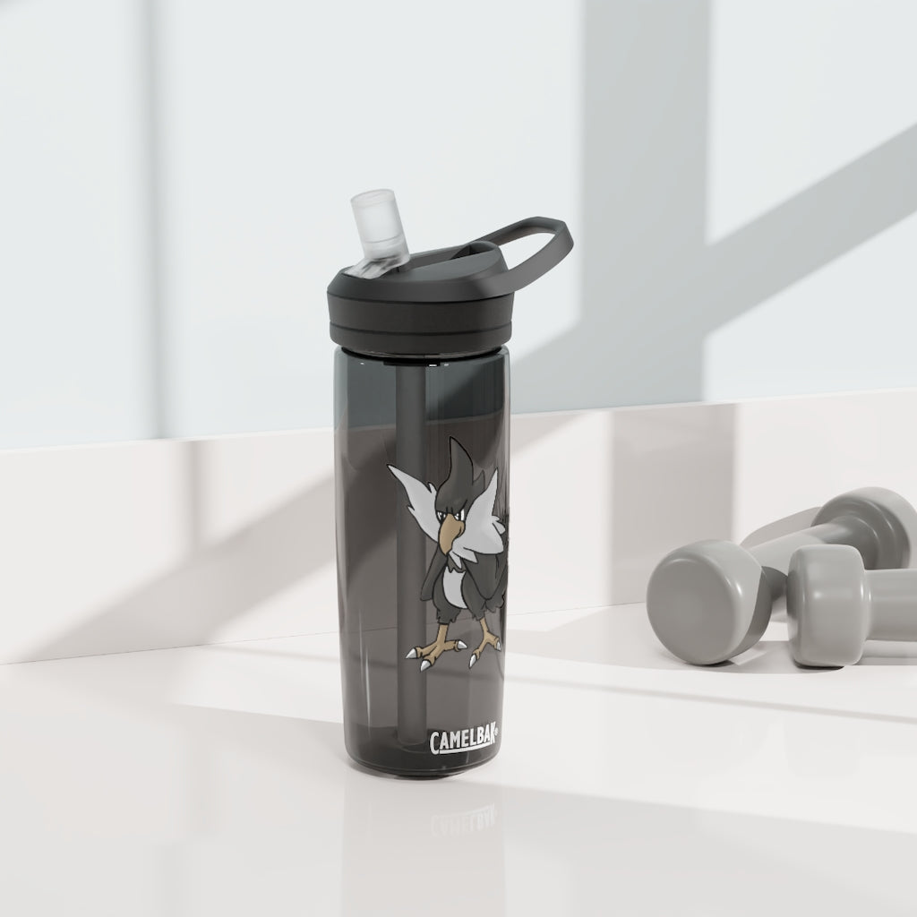 BiChipla CamelBak Eddy® Water Bottle in 20oz and 25oz sizes, showcasing its durable Tritan™ material and spill-proof design.